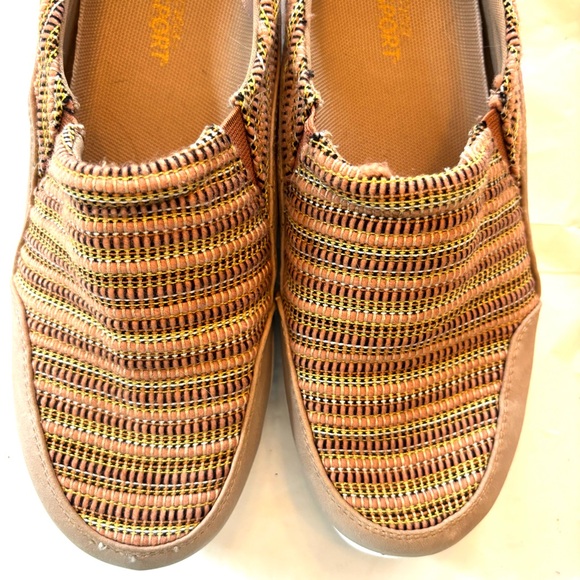 Easy Street Sport Comfort Sneaker Mules Tan SZ 6.5 M Worn 2X - Picture 5 of 15